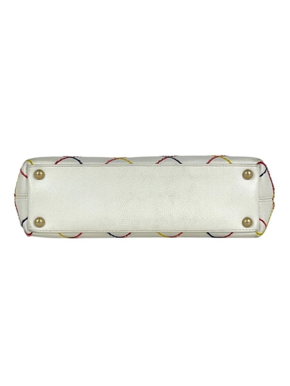 Chanel Wild Stitch Tote CC Logo Leather White - Picture 5 of 15